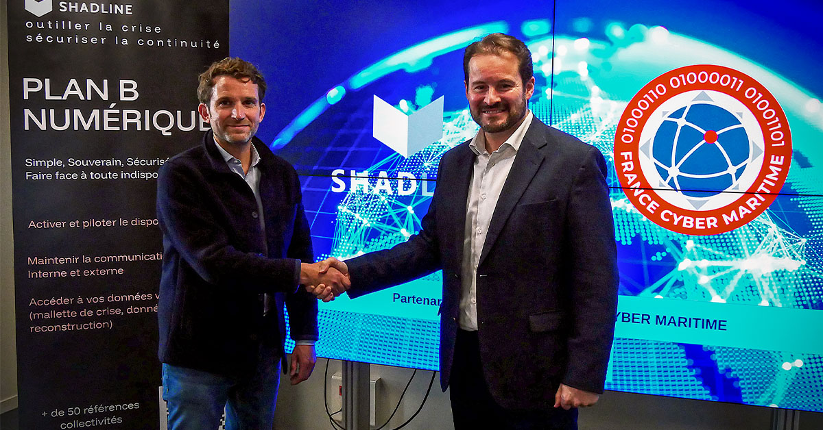 France Cyber Maritime et Shadline s’allient pour accroître la résilience numérique du secteur maritime France Cyber Maritime et Shadline s’allient pour accroître la résilience numérique du secteur maritime